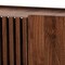 Baxton Studio Paricia Mid-Century Modern Walnut Brown Finished Wood Shoe Cabinet 235-13267-ZORO - alternate 7